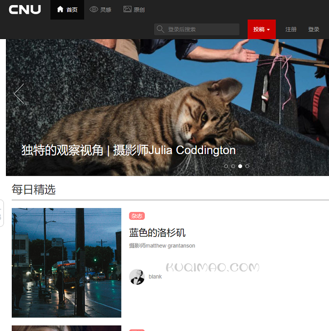 CNU视觉联盟网站截图