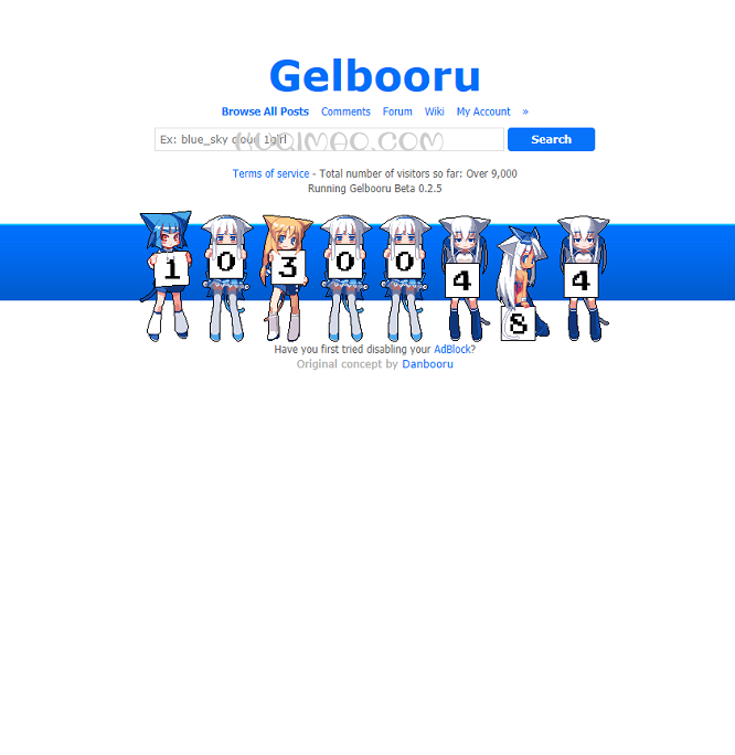 Gelbooru网站截图