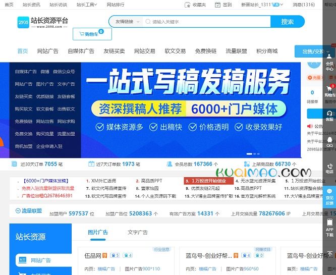 2898站长资源平台网站截图