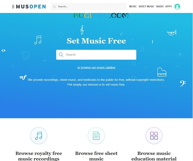 Musopen网站截图