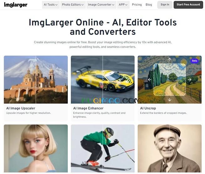 AI Image Enlarger网站截图