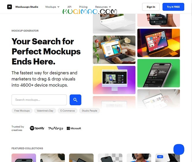 Mockuuups Studio网站截图