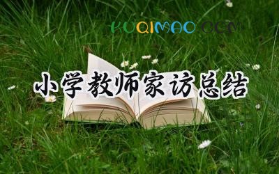 小学教师家访总结怎么写 (14篇）