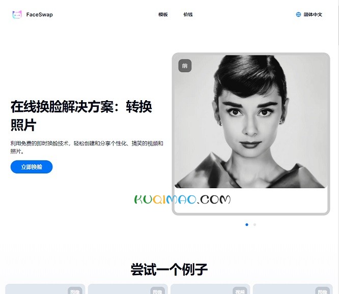 FaceSwap网站截图