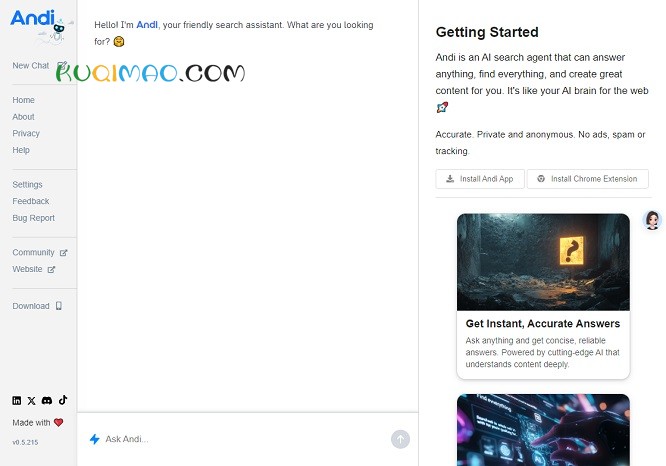 Andi Search网站截图