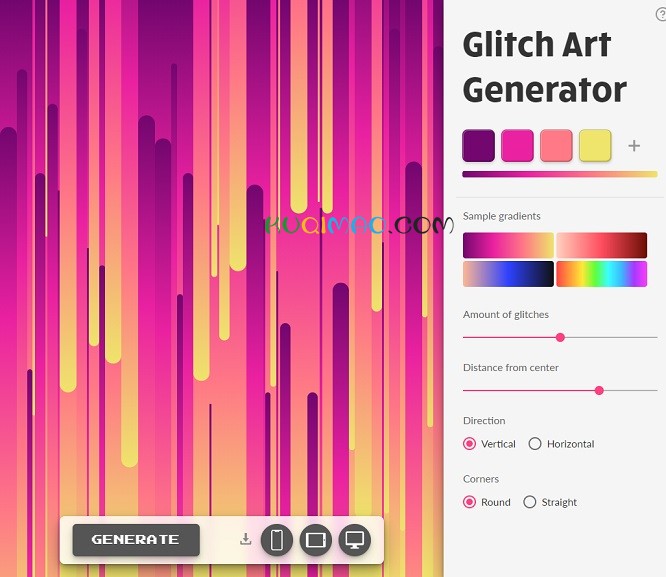 Glitch Art Generator网站截图