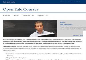 Open Yale Courses