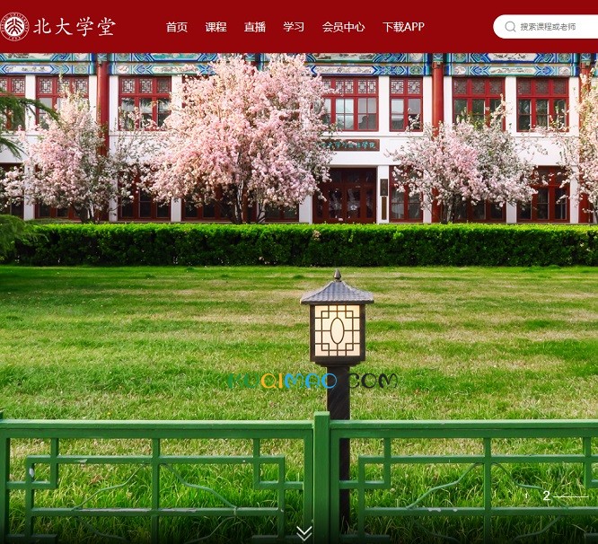 北大学堂网站截图