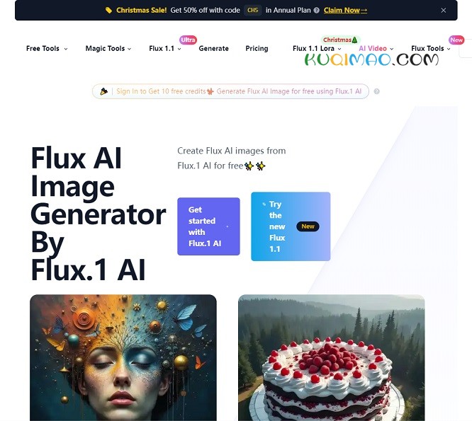 Flux AI网站截图