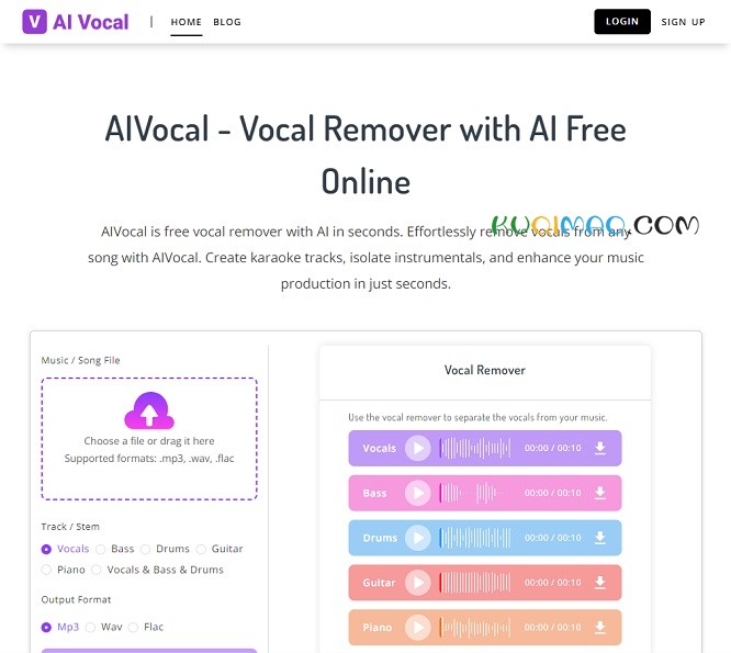 Vocal Remover网站截图