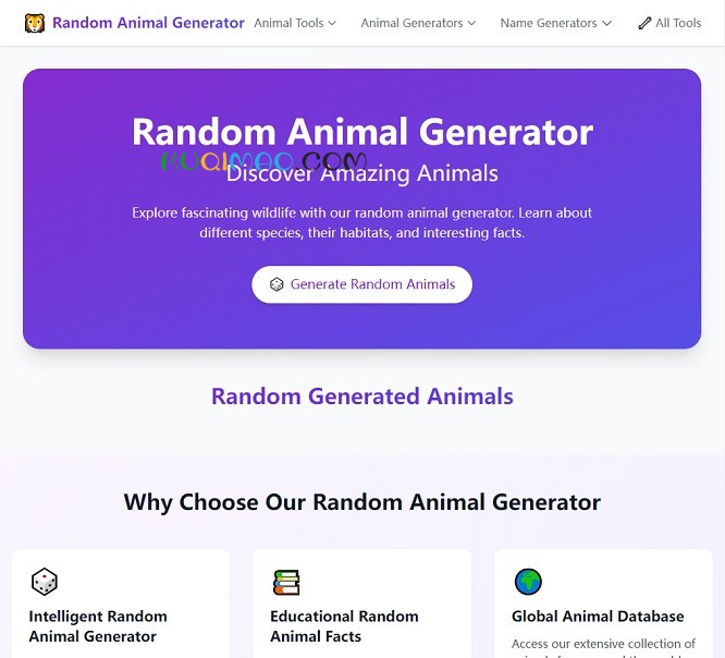 Random Animal Generator网站截图