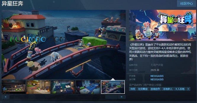 《异星狂奔》Steam页面上线