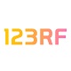 123rf免版税图像库logo图标